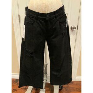 Siwy Black "Milly “ Distressed, Raw Hems Jeans Size 28, NWT! $195